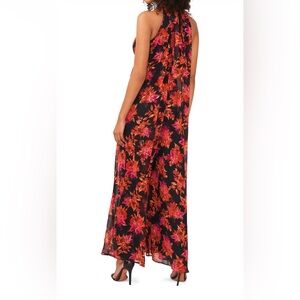 Vince Camuto Women's small Halter Jumpsuit  Sleeveless floral stunning